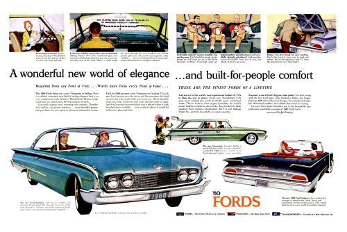 Advertising-Inspiration-The-New-Fords-for-1960-A Advertising Inspiration : The New Fords for 1960 - A wonderful new world of elegance...