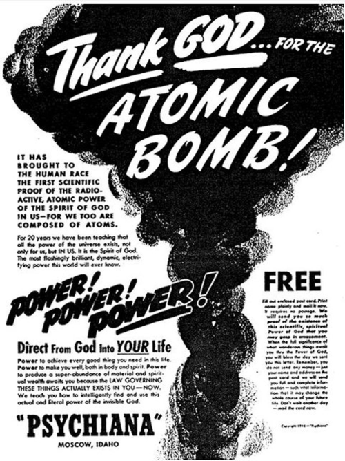 Advertising-Inspiration-“Thank-GOD…-for-the-Atomic-Bomb” Advertising Inspiration : “Thank GOD… for the Atomic Bomb” - ad for...