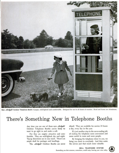 Advertising-Inspiration-“There’s-Something-New-in-Telephone-Booths Advertising Inspiration : “There’s Something New in Telephone Booths - New...