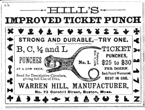 1590824126_83_Advertising-Inspiration-Hill’s-Improved-Ticket-Punch-Railroad Advertising Inspiration : Hill’s Improved Ticket Punch (Railroad...