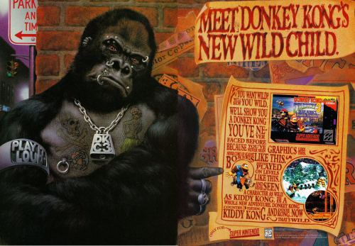 Advertising-Inspiration-1996-Print-Ad-for-Donkey-Kong-Country Advertising Inspiration : 1996 Print Ad for Donkey Kong Country 3 [1200 x 832]Source:...