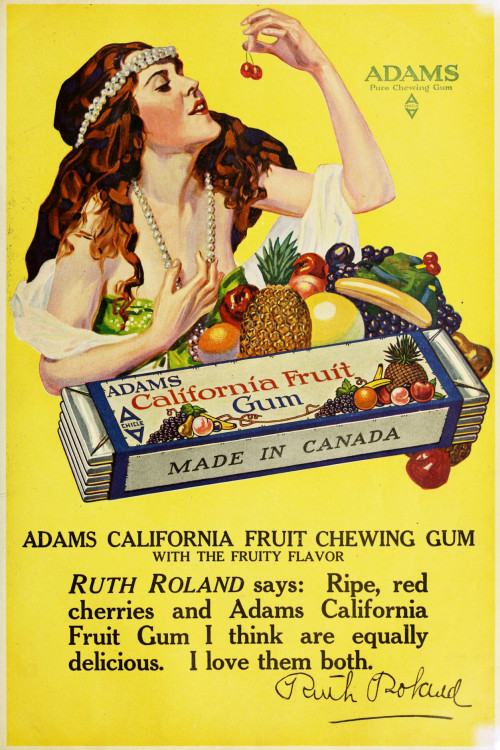 Advertising-Inspiration-Adams-California-Fruit-Gum-Canadian-Home Advertising Inspiration : Adams California Fruit Gum - Canadian Home Journal - 1918Source:...