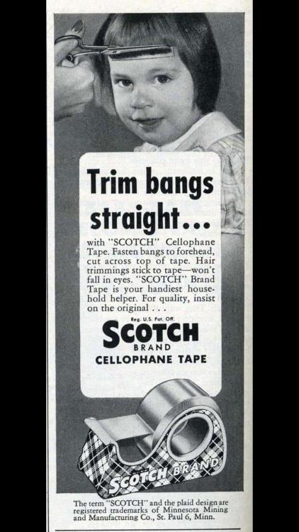Advertising-Inspiration-Cutting-bangs-with-the-help-of-Scotch Advertising Inspiration : Cutting bangs with the help of Scotch TapeSource:...
