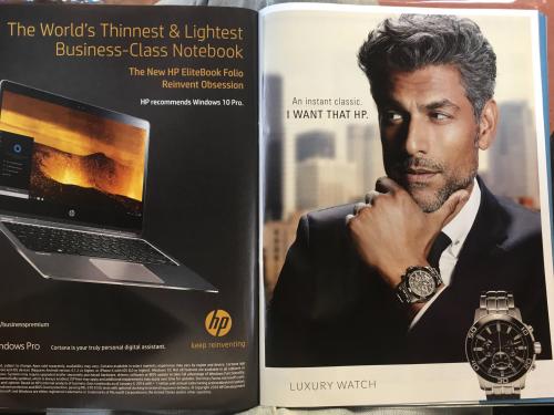 Advertising-Inspiration-Double-page-HP-Laptop-ad-disguised-to Advertising Inspiration : Double page HP Laptop ad disguised to look like two ads in...