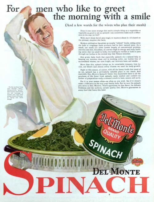 Advertising-Inspiration-Spinach-For-men-who-like-to-greet Advertising Inspiration : Spinach: For men who like to greet the morning with a smile -...