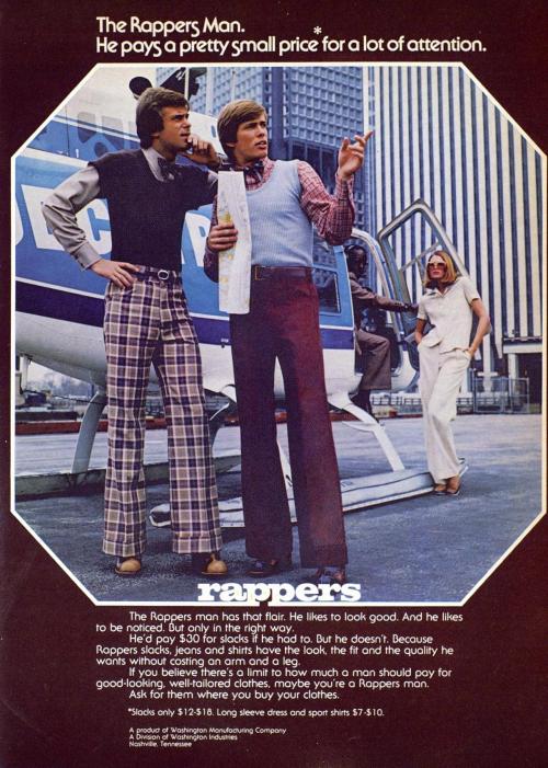 Advertising-Inspiration-The-Rappers-Man-Washington-Mfg-Co-1973Source Advertising Inspiration : The Rappers Man, Washington Mfg Co, 1973Source:...