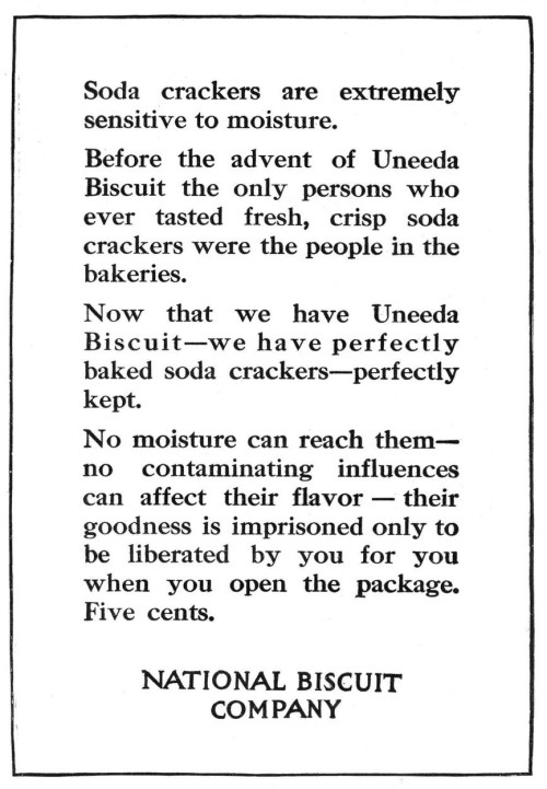 Advertising-Inspiration-Uneeda-Biscuit-All-Story-Weekly Advertising Inspiration : Uneeda Biscuit - All Story Weekly - 1914Source:...