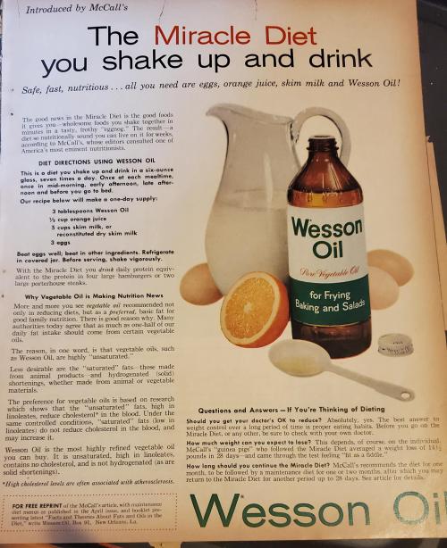 Advertising-Inspiration-Wesson-Vegetable-Oil-“Miracle-Diet”-from-1963 Advertising Inspiration : Wesson Vegetable Oil “Miracle Diet” from 1963 Life...