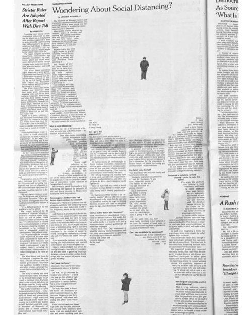 Advertising-Inspiration-Wondering-about-social-distancing-nytimes-newspaper Advertising Inspiration : Wondering about social distancing? #nytimes #newspaper...