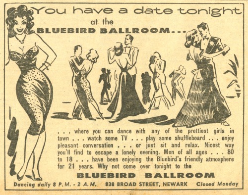 Advertising-Inspiration-You-have-a-date-tonight-at-the Advertising Inspiration : You have a date tonight at the Bluebird Ballroom [1960]Source:...