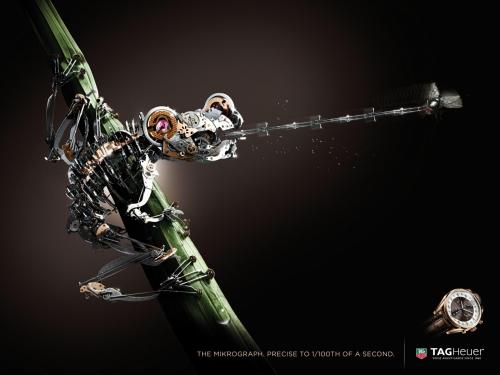Advertising-Inspiration-“The-Mikrograph.-Precise-to-1100th-of-a Advertising Inspiration : “The Mikrograph. Precise to 1/100th of a second.” Tag Heuer...