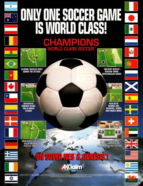 Advertising-Inspiration-Ad-for-the-video-game-Champions-World Advertising Inspiration : Ad for the video game Champions World Class Soccer, 1994...