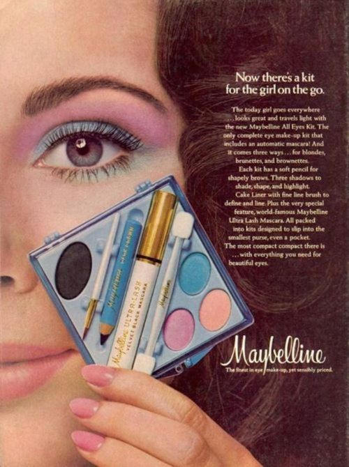 Advertising-Inspiration-For-the-Girl-on-the-Go-Maybelline Advertising Inspiration : For the Girl on the Go, Maybelline, 1970Source:...