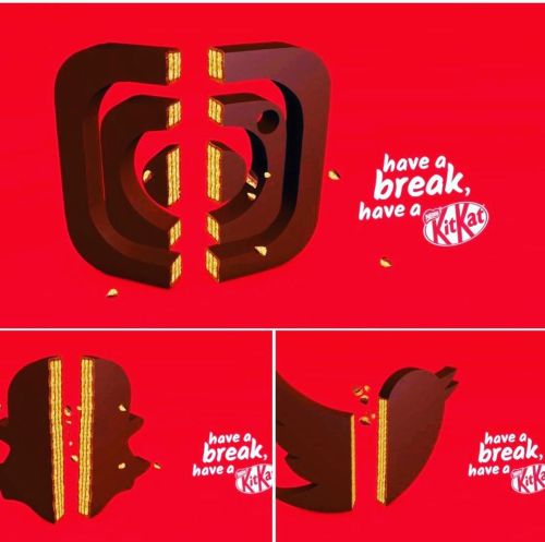 Advertising-Inspiration-Have-a-break-@kitkat-chocolate-snack Advertising Inspiration : * Have a break* @kitkat #chocolate #snack #break #marketing...