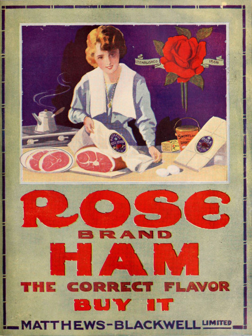 Advertising-Inspiration-Rose-Brand-Ham.-The-Correct-Flavor.-BUY Advertising Inspiration : Rose Brand Ham. The Correct Flavor. BUY IT. - Canadian Home...
