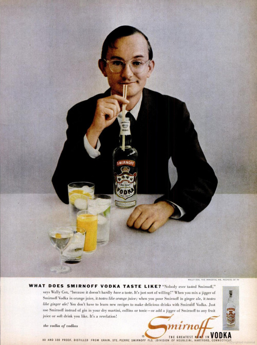 Advertising-Inspiration-“What-Does-Smirnoff-Vodka-Taste-Like”-Wally Advertising Inspiration : “What Does Smirnoff Vodka Taste Like?” Wally Cox for...