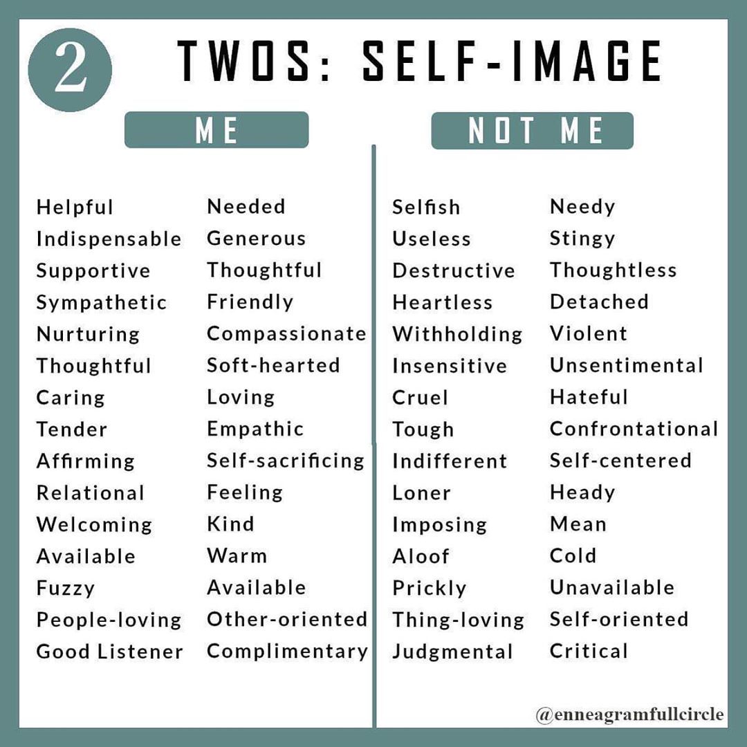 1604887971_541_Infographic-Enneagram-Full-Circle-on-Instagram-“Each-of-the Infographic : Enneagram Full Circle on Instagram: “Each of the Types has an idealized self-image – a collection of traits that are considered to be “me” or “good me”. Whatever doesn’t fit…”