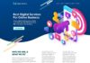Advertising Infographics : Digital Marketing PSD Landing Page Template