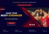 Advertising Infographics : Gym And Fitness Social Media Post And Facebook Cover Template