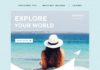 Advertising Infographics : Travel Social Media Feed Post Promotion Template