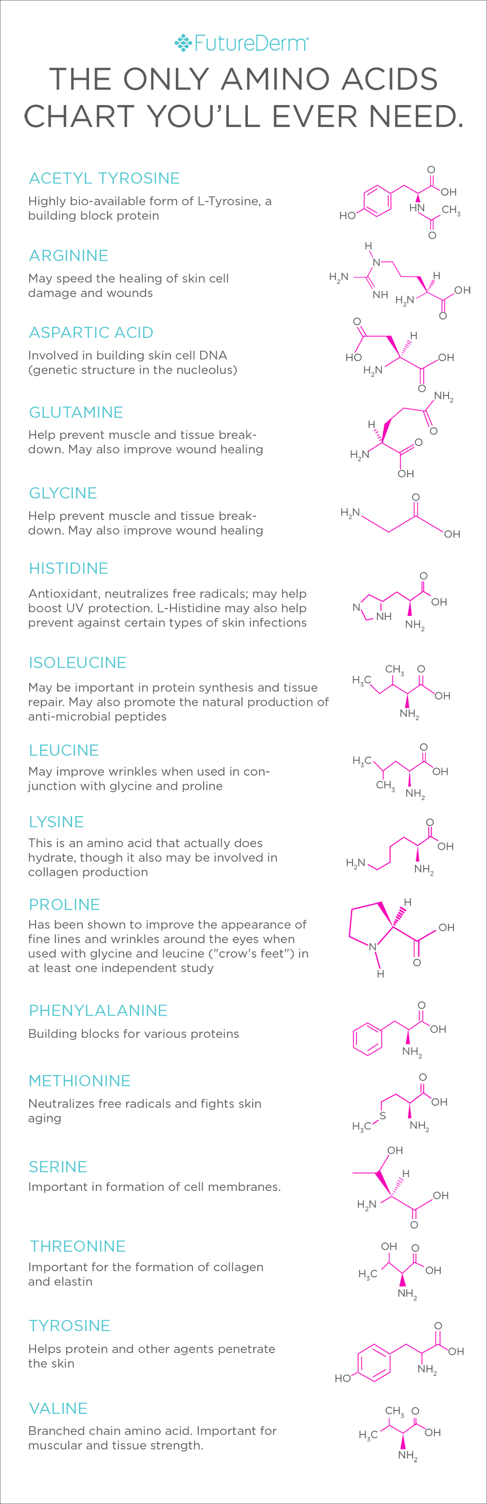Infographic-Do-Amino-Acids-Actually-Do-Anything-in-Skin Infographic : Do Amino Acids Actually Do Anything in Skin Care? - FutureDerm