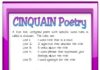Infographic : Itsabouttimeteachers: Poetry Month Freebie — Cinquain Poster #learn #spanish #k…