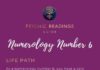 Infographic : Numerology Number 6 – Life Path, Traits, Love, Career