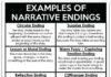 Infographic : Writing Narrative Endings – Young Teacher Love