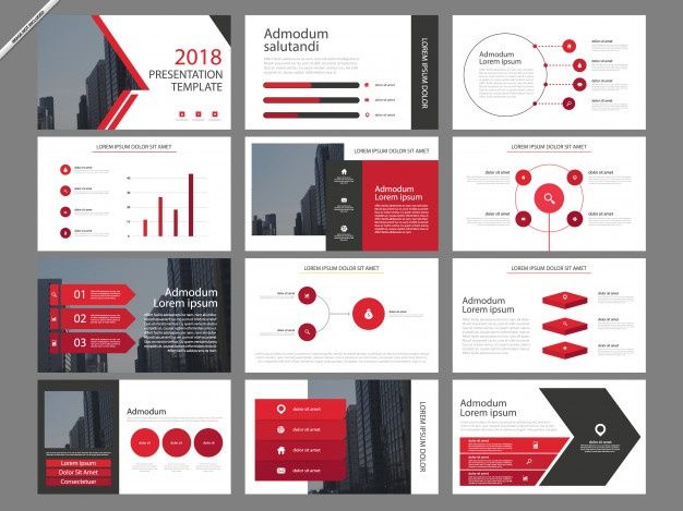 Advertising-Infographics-Plantillas-De-Presentacion-De-Infografia-Rojo Advertising Infographics : Plantillas De Presentación De Infografía Rojo