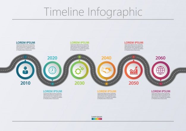 Advertising Infographics : Presentation Business Road Map Infographic 