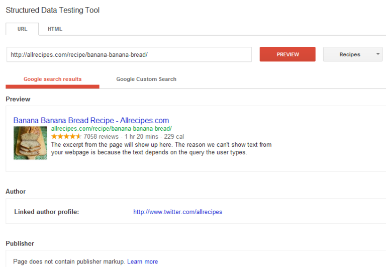rich snippets testing tools