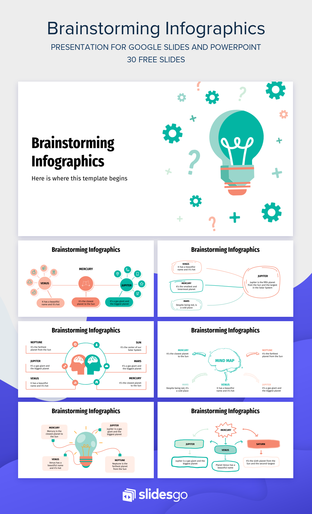 Advertising-Infographics-Free-Brainstorming-Infographics-for-Google-Slides-and Advertising Infographics : Free Brainstorming Infographics for Google Slides and PPT