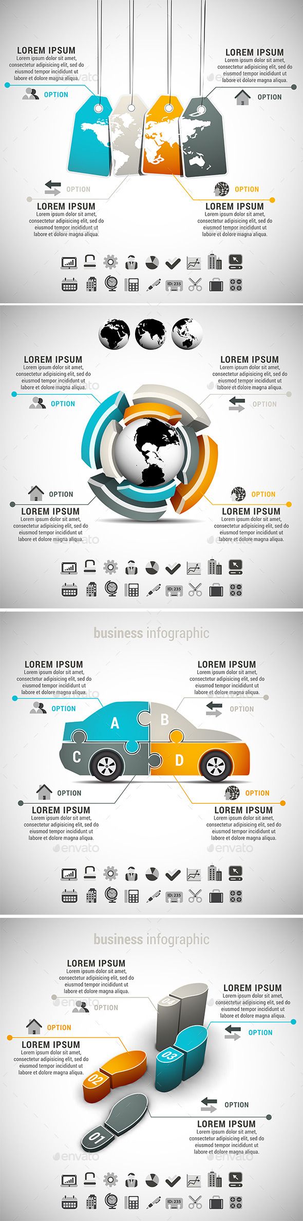 Advertising-Infographics-4-in-1-Business-Infographics-Bundle Advertising Infographics : 4 in 1 Business Infographics Bundle